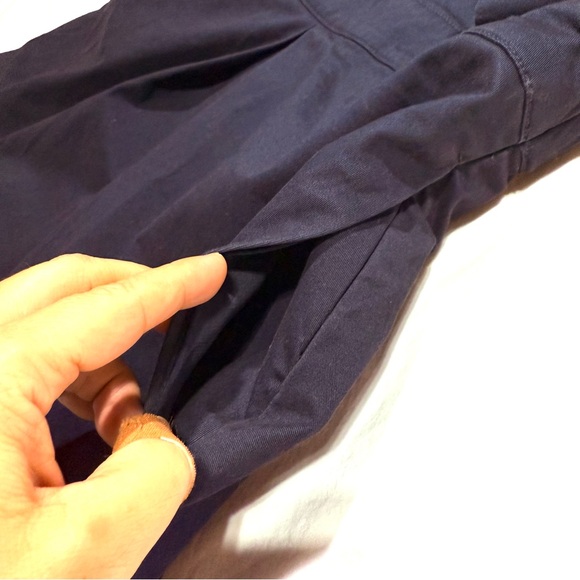 Abercrombie & Fitch Utility Mini Dress Skorts Navy Size M Long Sleeve Stretchy - Picture 8 of 15